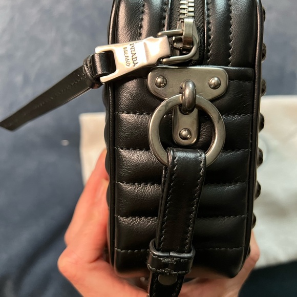 Authentic Prada Soft Jeweled Camera Cross Body Bag - Picture 6 of 7